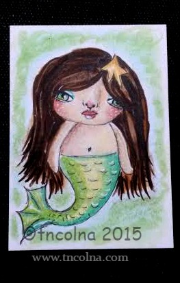 Little Mermaid Girl by Tara N Colna